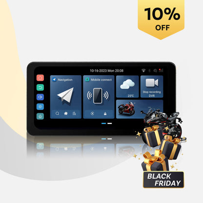 CarPlay Lite C5 Ultra Motorcycle Android 12 GPS Display Screen With DVR Camera