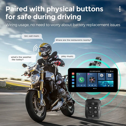 CarPlay Lite C5 Ultra Motorcycle Android 12 GPS Display Screen With DVR Camera