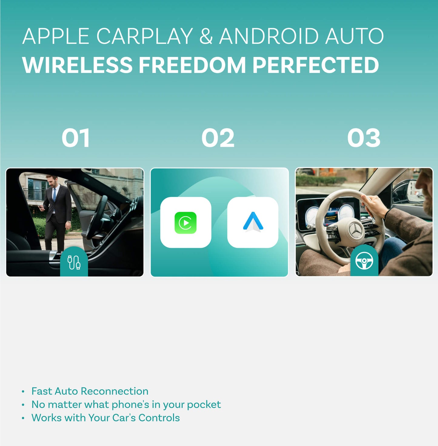Play2Video Ultra Wireless CarPlay/Android Auto All-in-1 Adapter
