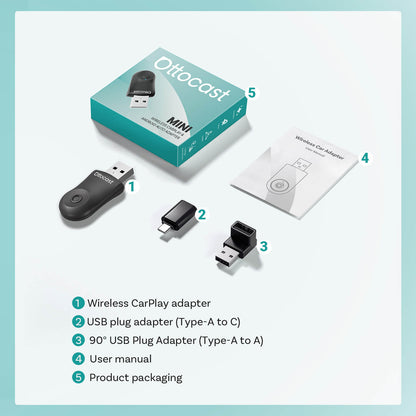 Mini Wireless CarPlay/Android Auto Adapter