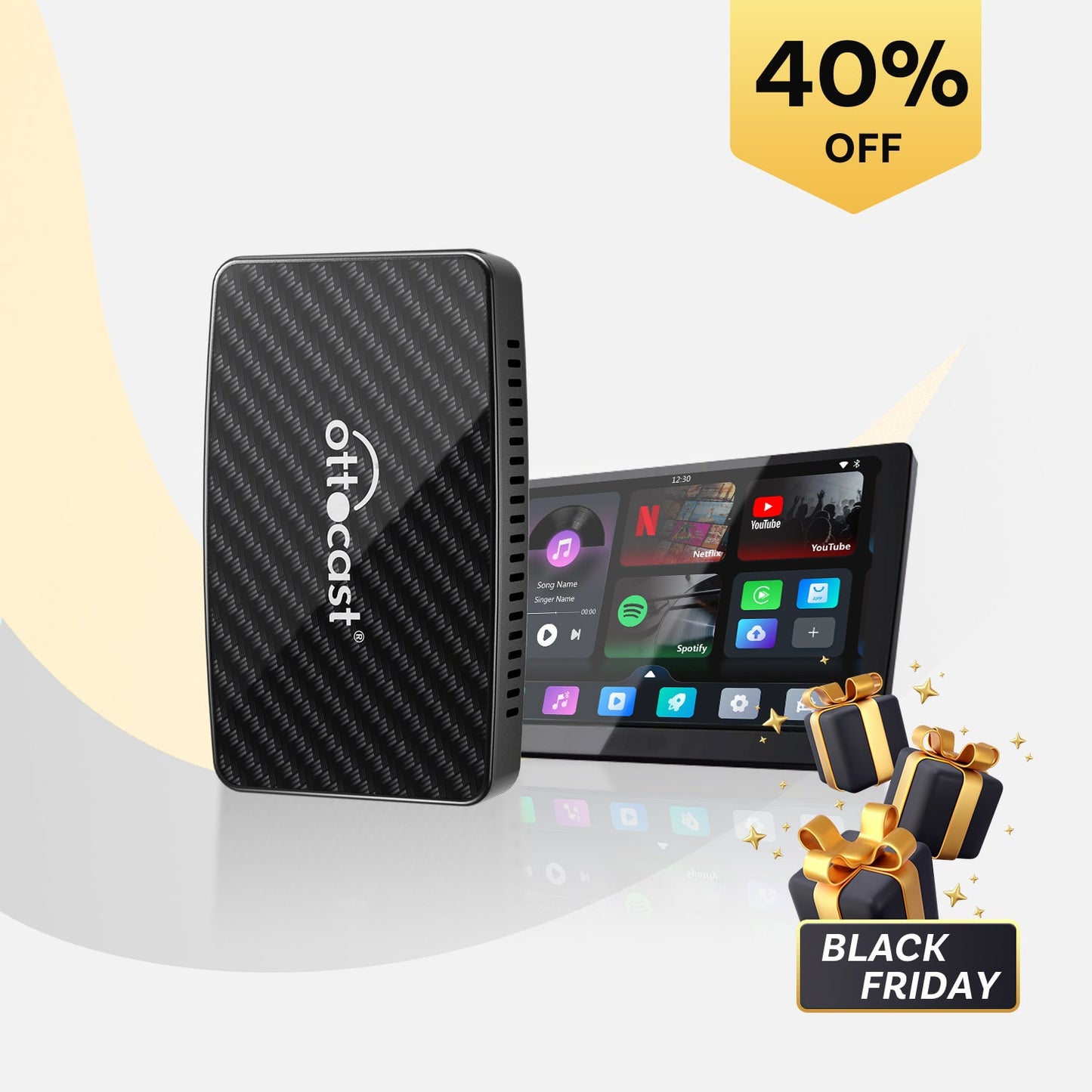 Play2Video Pro Wireless CarPlay/ Android Auto All-in-one Adapter